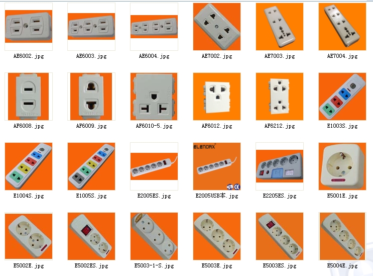 4 Holes Power Multiple Socket E8004ES