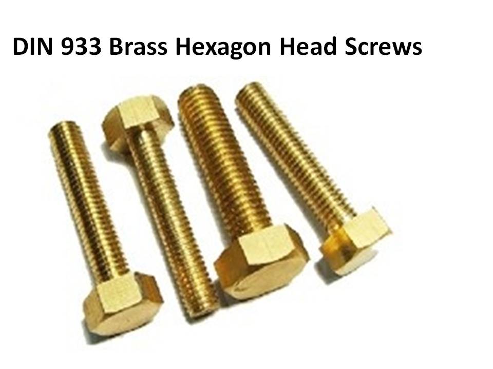 DIN 933 Brass Hexagon Head ScrewsBrass Hexagon Head Bolts