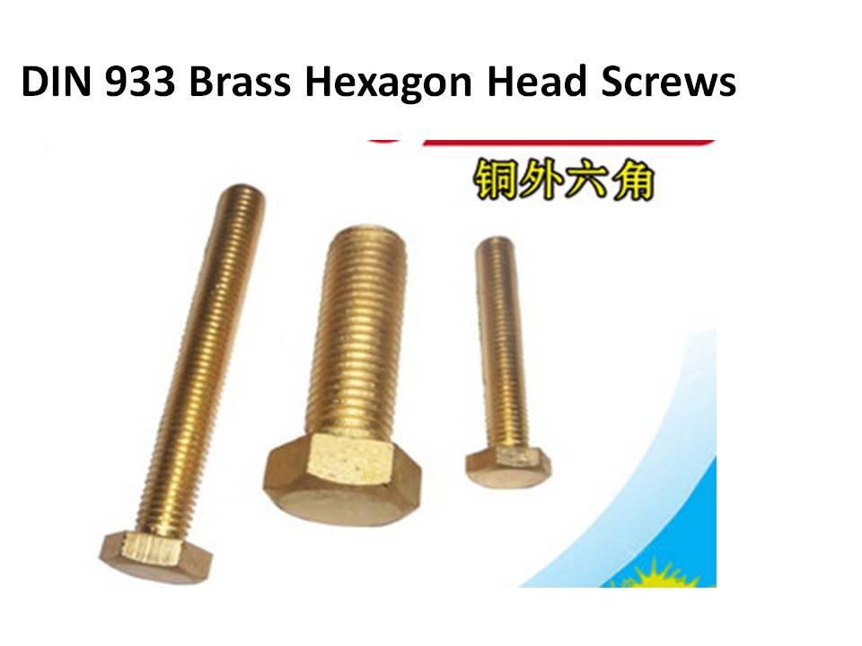 DIN 933 Brass Hexagon Head ScrewsBrass Hexagon Head Bolts