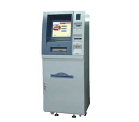High quality standalone metal case interactive touch screen coin operated kiosk with printer