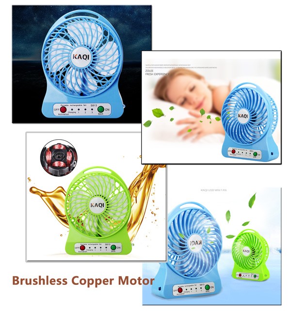 HotSale high performance DC 5V portable mini USB fan rechargeable USB fan USB mini fan