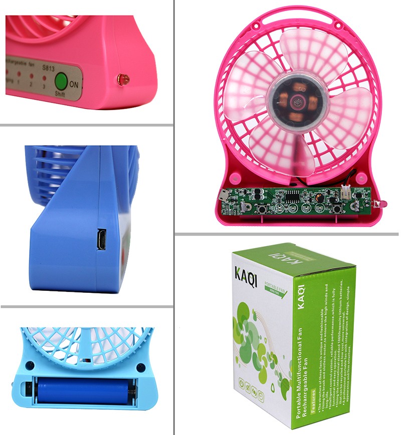 HotSale high performance DC 5V portable mini USB fan rechargeable USB fan USB mini fan