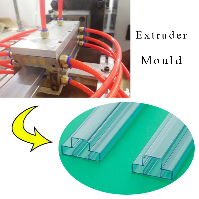 plastic extrusion line for PVC profile IC packing tube