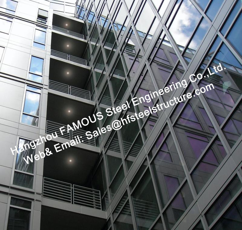 Preglazed Double Skin Unitized Glass Facade Curtain Wall Hidden Frame Design and Installation