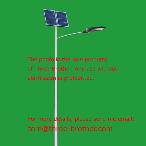 Standard solar street lighting pole