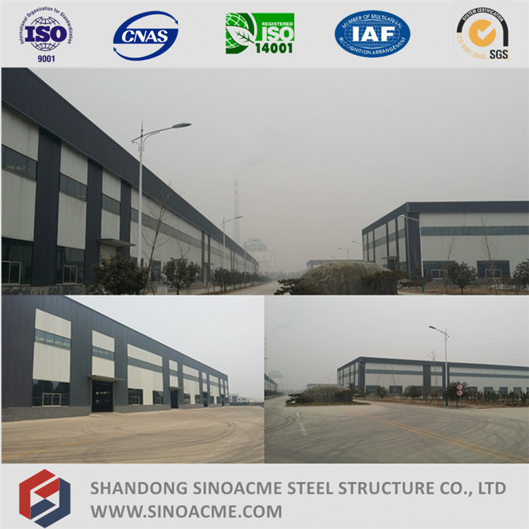 Prefabricated Steel Construction Workshop with Mezzanine