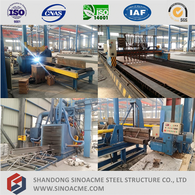 Prefabricated Steel Construction Workshop with Mezzanine