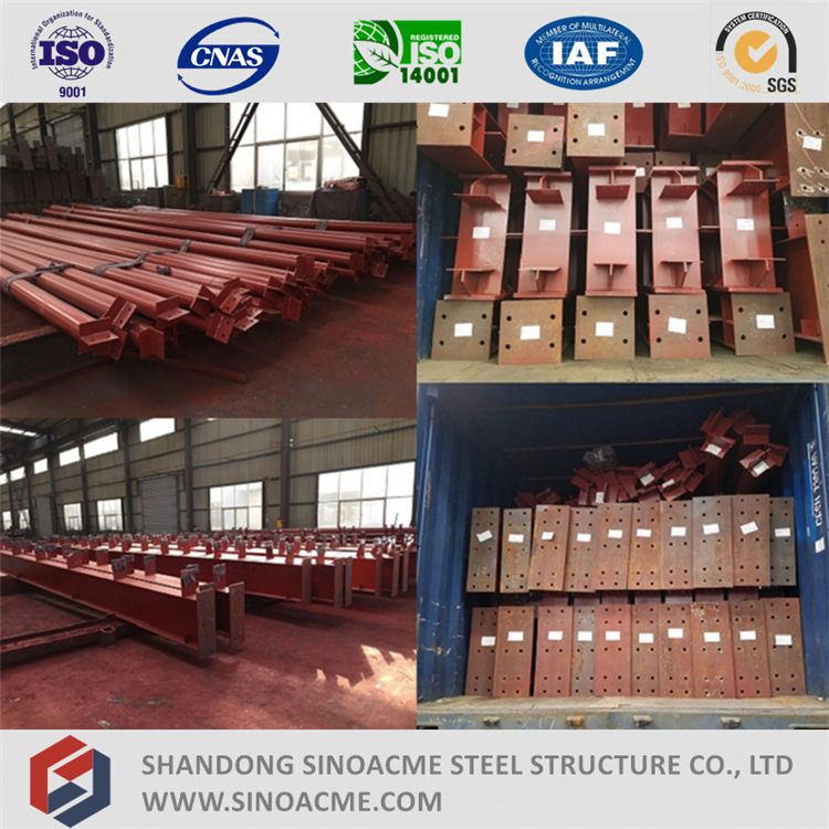 Prefabricated Steel Construction Workshop with Mezzanine