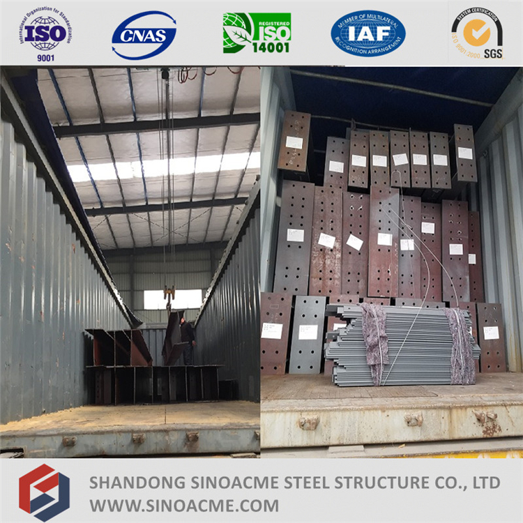 Prefabricated Steel Construction Workshop with Mezzanine