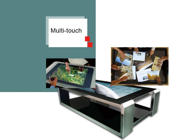 Waterproof ir touch multi game table with touch screen