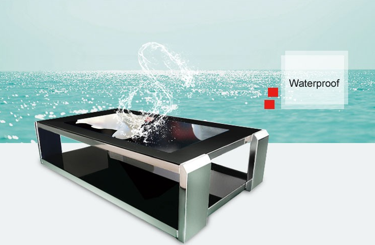 Waterproof ir touch multi game table with touch screen
