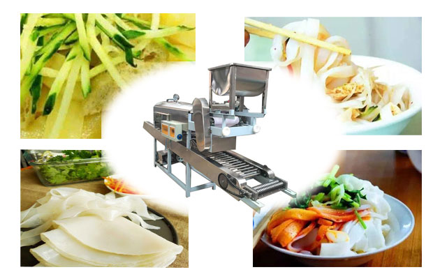 Automatic Rice Cold Noodle Making and Steaming Machine