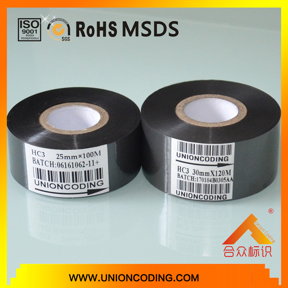 HC3 Type Black Color 30mm Width Coding Foil for Packaging Bags