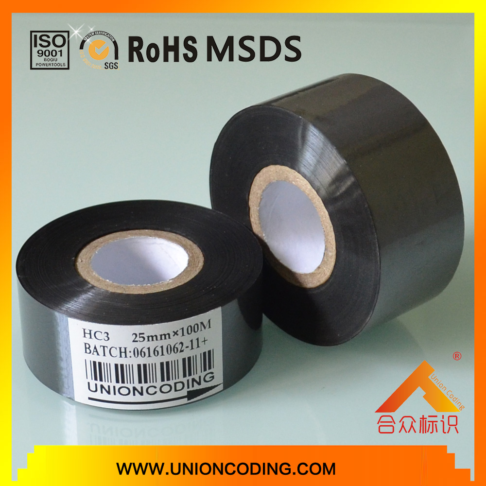HC3 Type Black Color 30mm Width Hot Stamp Coding Foil for Packaging Bags