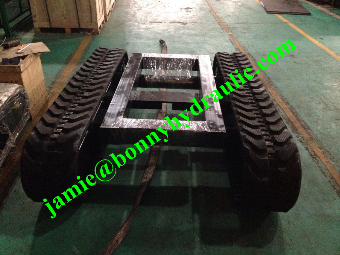 custom built Rubber Track Undercarriage rubber crawler undercarriage