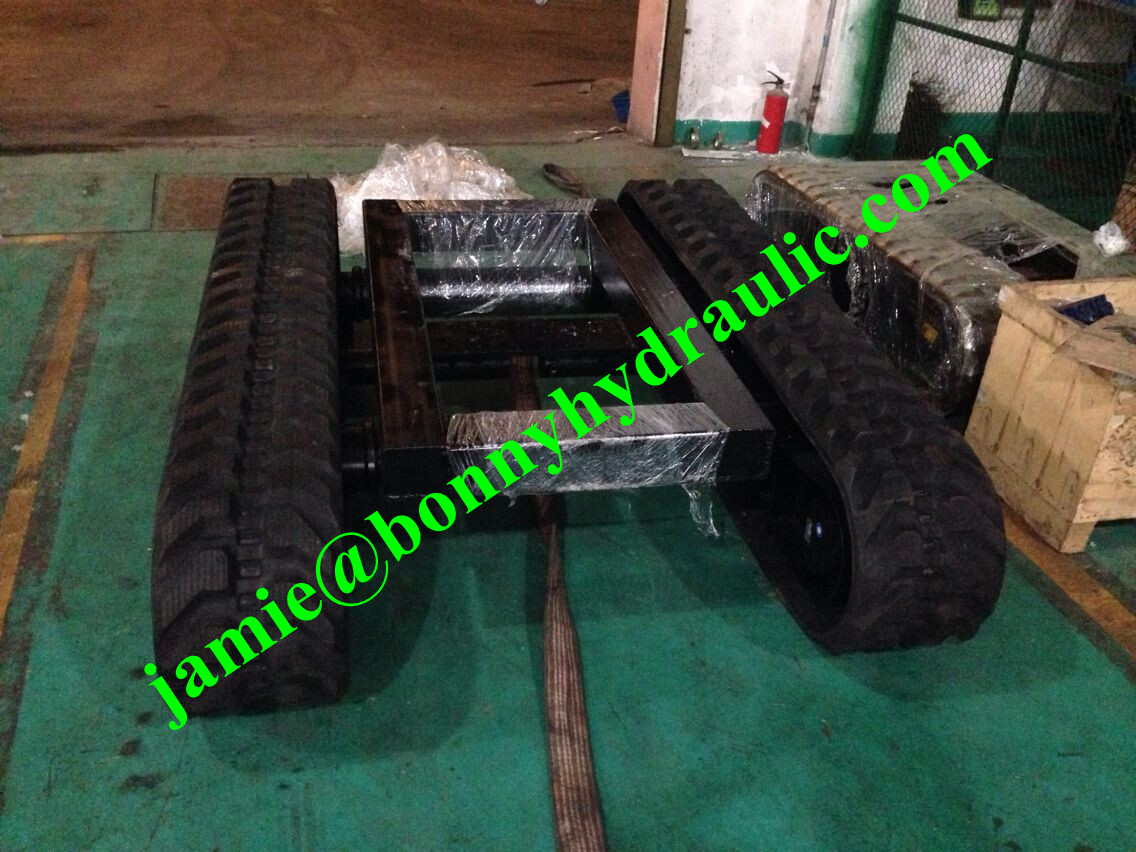 3 ton Rubber Tracked Undercarriage rubber crawler undercarriage