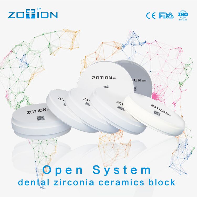 Zotion dental lab material 98mm ceramic dental zirconia block