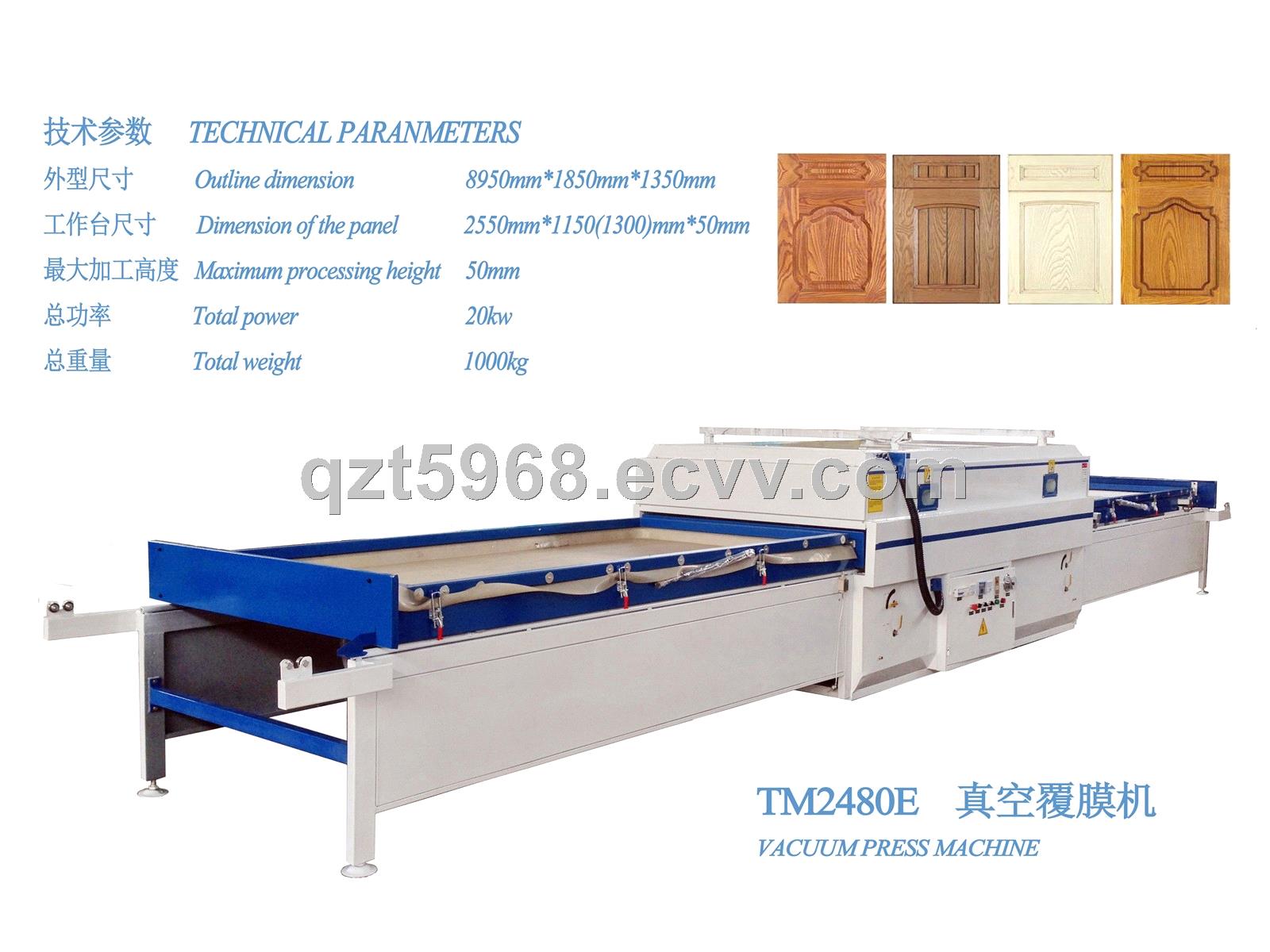 TM2480E2 vacuum press membrane machine