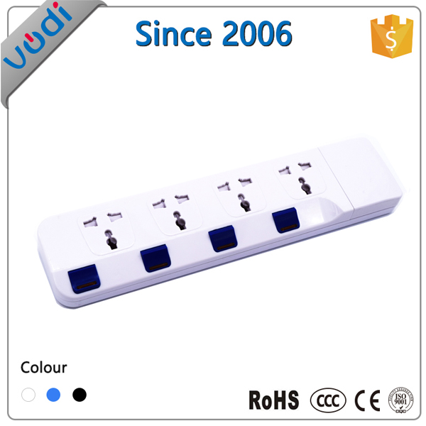 Universal socket extension cord power strip