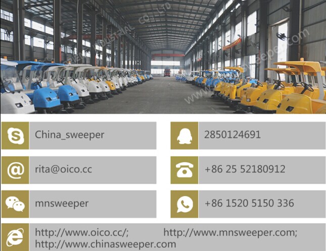 sidewalk floor sweeper with CE