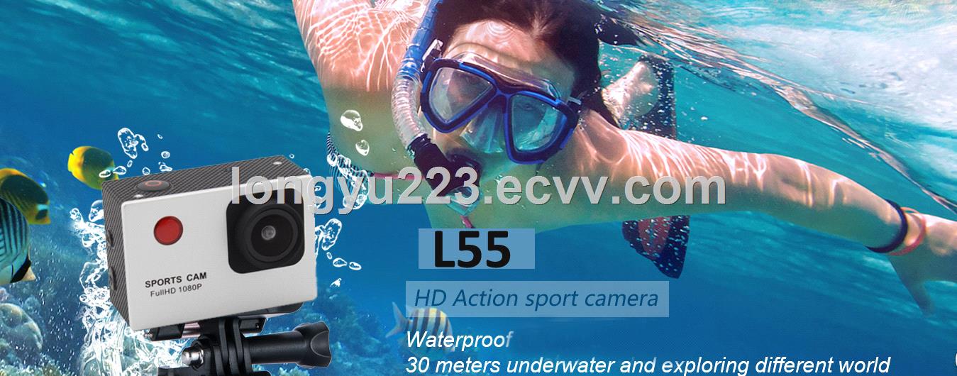 Mini Full HD 1080p action camera with 24G romote and 30M waterproof sports DV camera