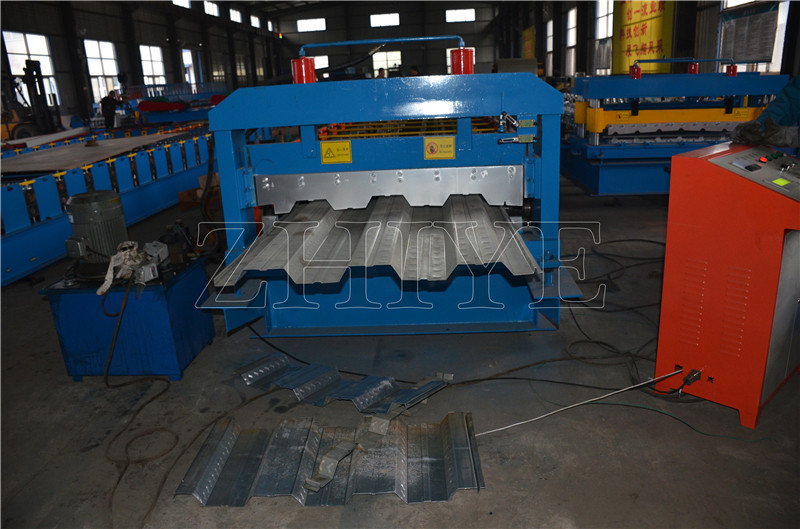 Decking Steel Floor Cold Roll Forming Line