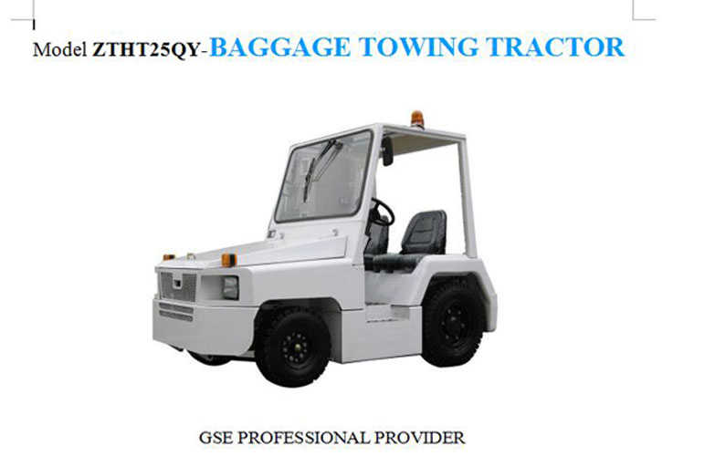 baggage towing tractor