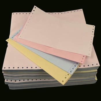 soft touchness carbonless continuous paper blank 3ply continuous carbonless printing paper