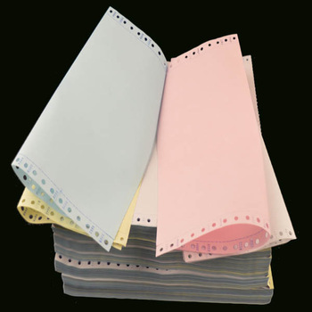 soft touchness carbonless continuous paper blank 3ply continuous carbonless printing paper