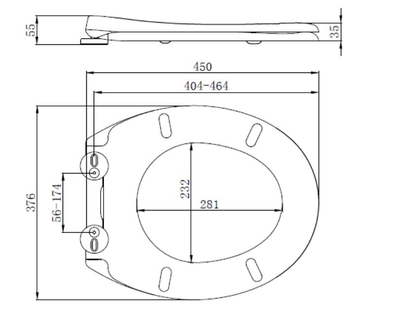 UF seat coversoftclosing and quick release model