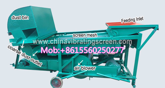 Choiceness same size rapeseed cleaning selecting machine