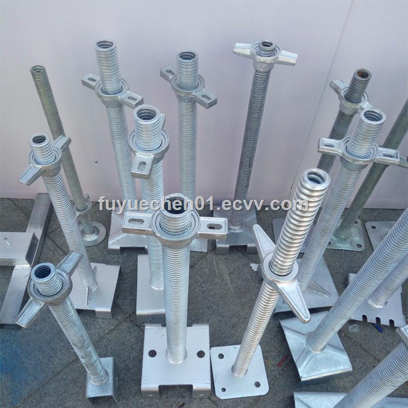 steel scaffolding hollow screw jack base and u head jack for sale