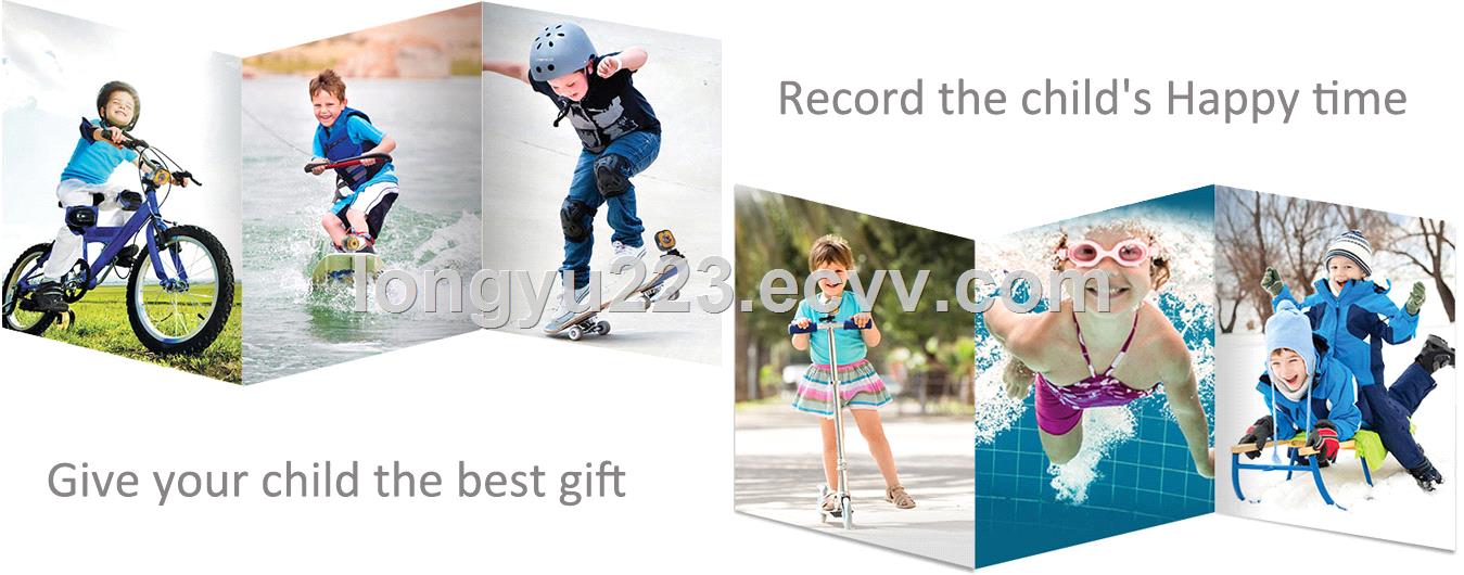 Mini Kids outdoor sports action camera with waterproof shell action cam