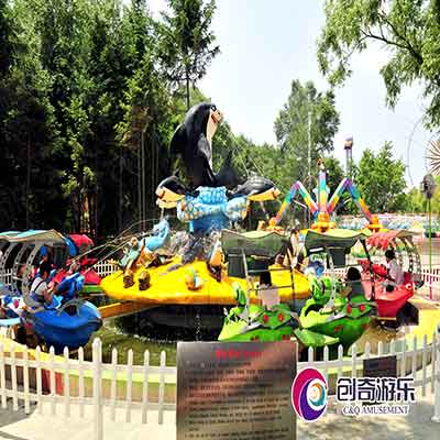2017 New Design Water Shooting RidesFight Shark Island