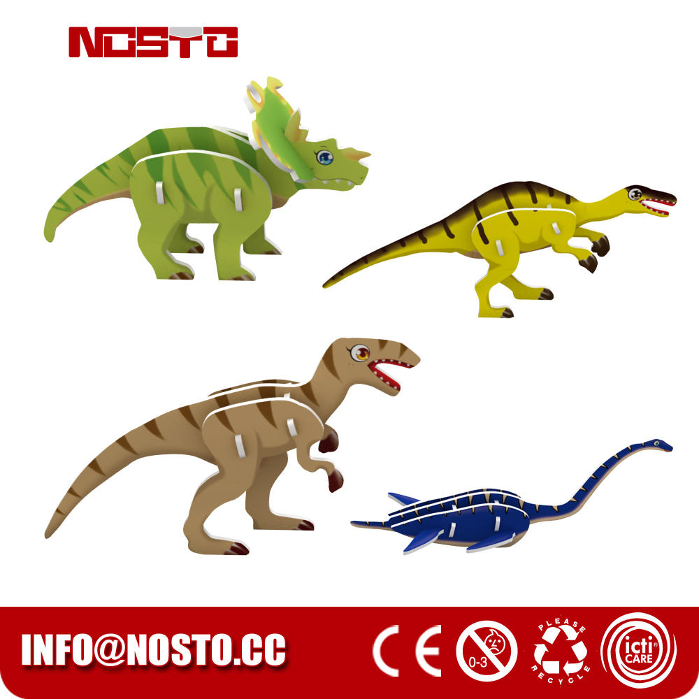 3D dinosaur puzzle for promotion gift freebies complimentary gift