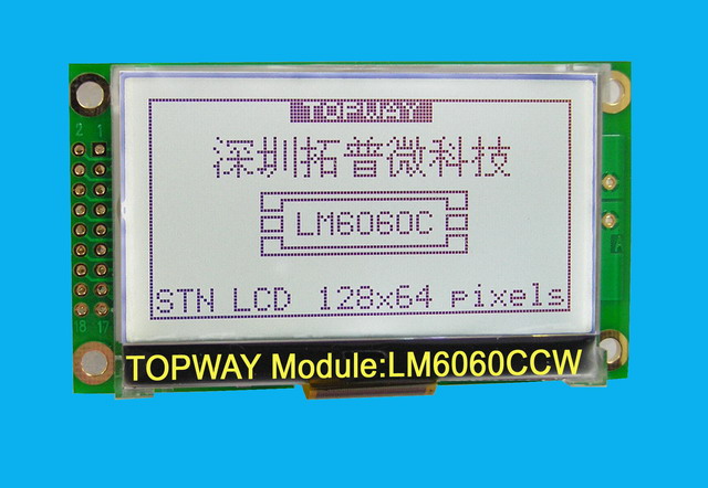 128X64 2 Graphic LCD Display Cog Type LCD Module LM6060C