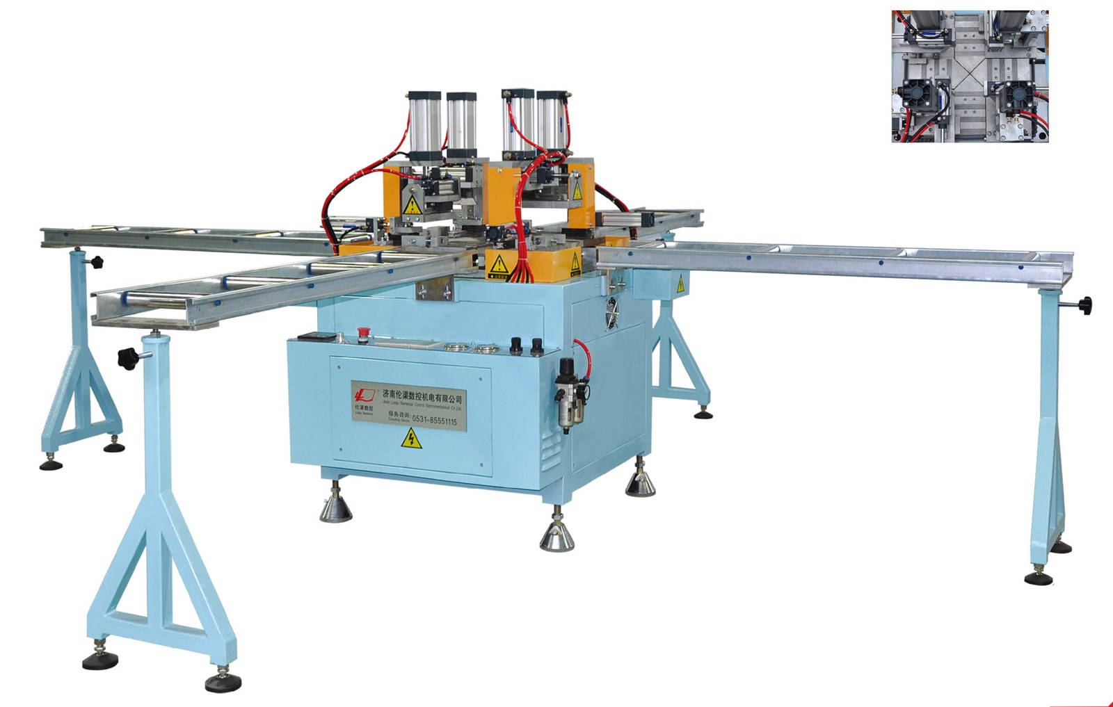 LQHJS brand new and high configuration PVC windowdoors cross welding machine