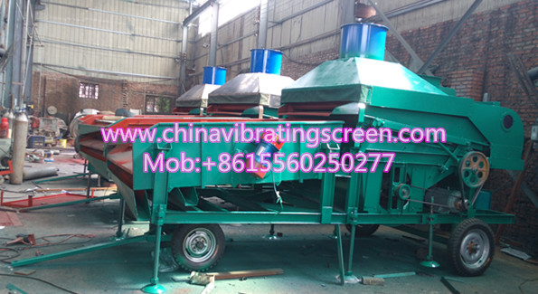 Air grain cleaner millet wheat gravity screening machine