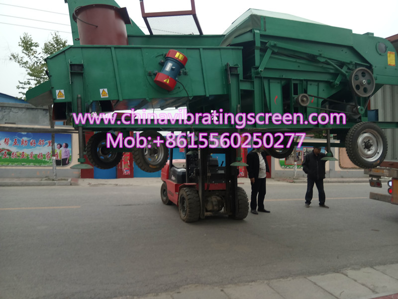 Corn wheat cocoa beans cleaning filtrating machine