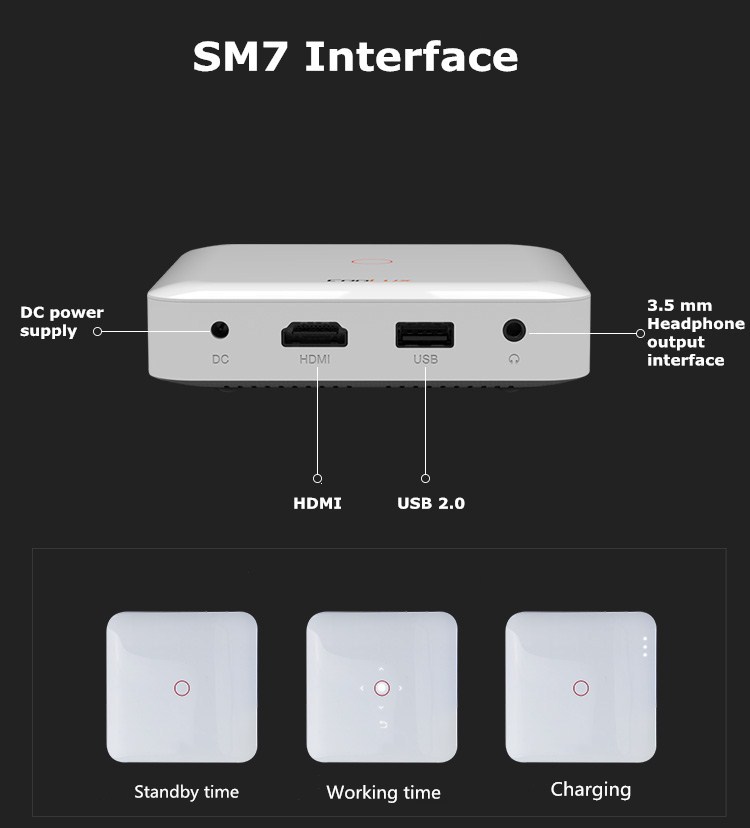 All In One Android 44 300inch Image Best LED Video Projector For Phone