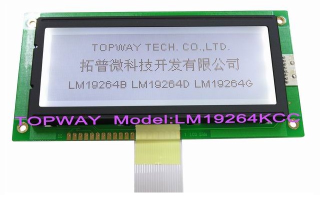 192X64 Graphic LCD Display COB Type LCD Module LM19264K