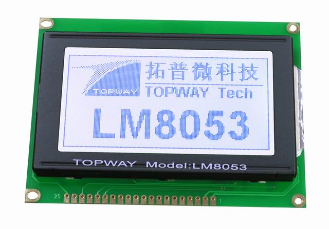 160X80 Graphic LCD Display Cob Type LCD Module LM8053 with Chinese Character