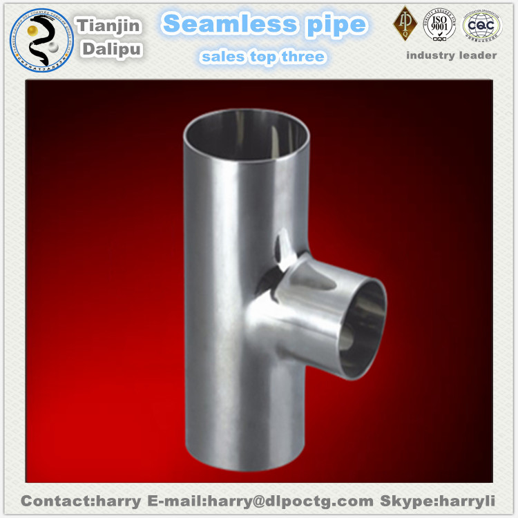 Stainless Steel Weld Long Tee pipe fitting ss316l tee