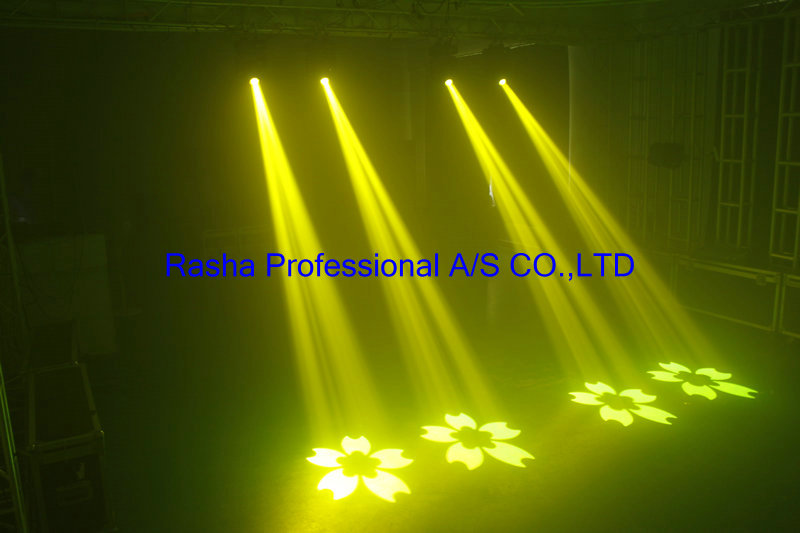 Rasha New Hot Sale 150W LED Moving Head Spot Light With 8 Facet Prism Powercon Stage Moving Gobo Light