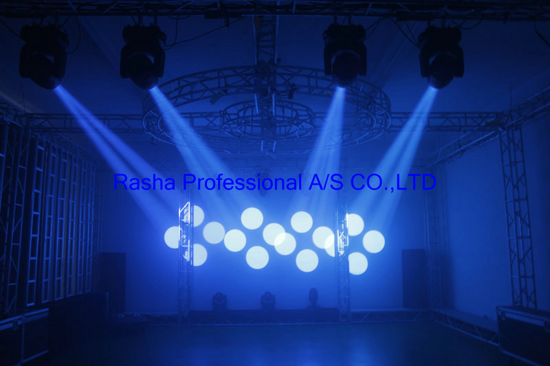 Rasha New Hot Sale 150W LED Moving Head Spot Light With 8 Facet Prism Powercon Stage Moving Gobo Light