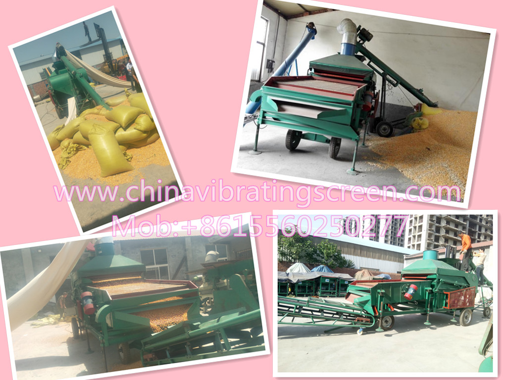 Corn wheat cocoa beans cleaning filtrating machine