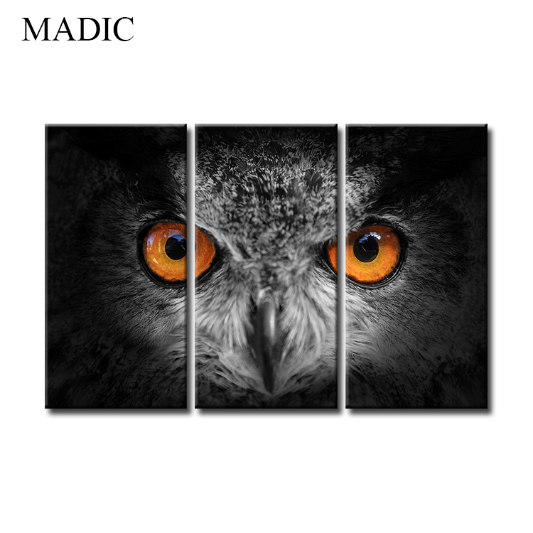 large canvas wall art animal oil painting black and white canvas art for room decoration