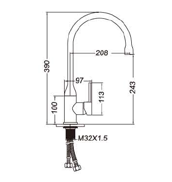 classic style Brass Material Good quality kitchen using sink mixer