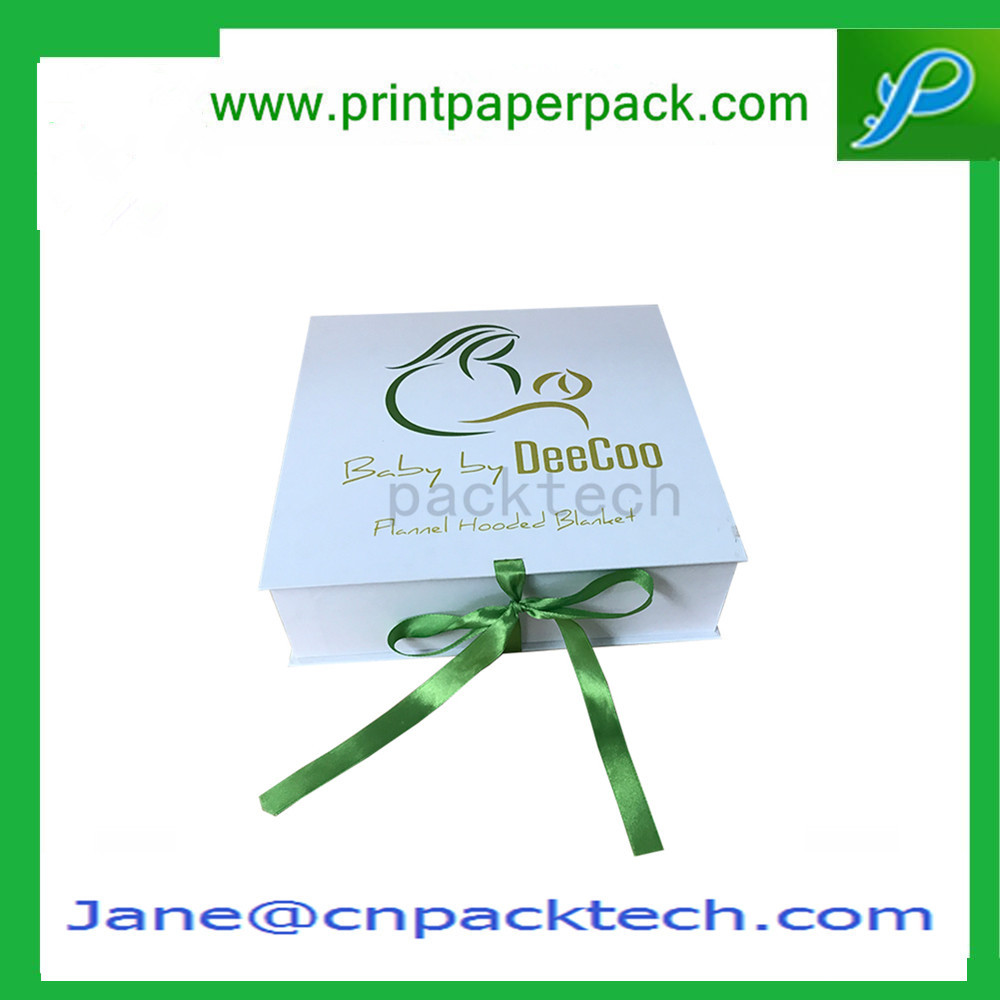 Customized Printing Fashion Color Gift Packaging Box with Ribbon