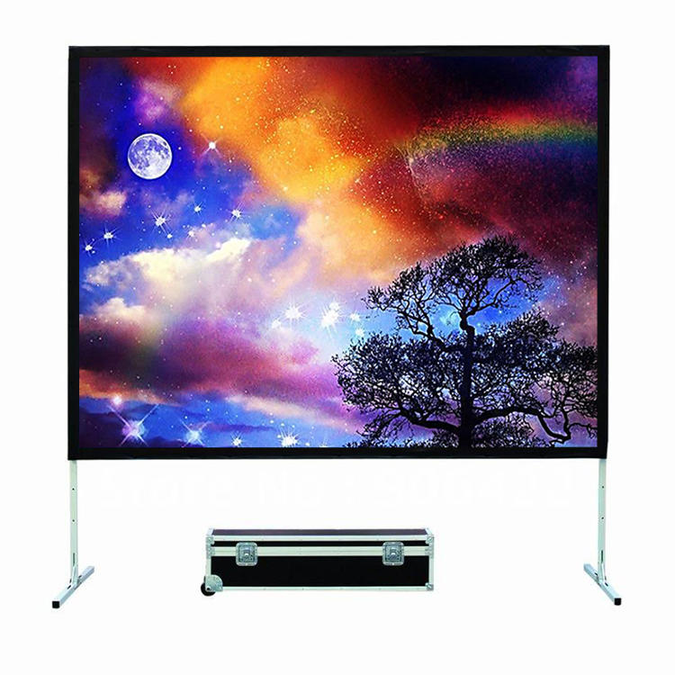 Cynthia Front And Rear Projection Soft PVC Fabric Fast Fold Screens Portable Projecting Screen 120